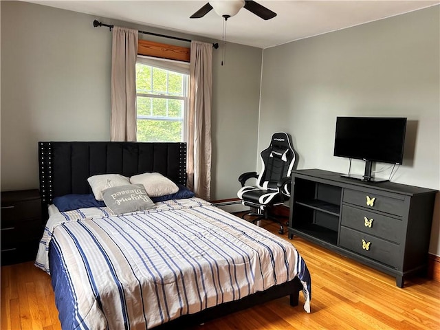 11 Potter Ave, West Warwick, RI 02893 - bedroom featuring light wood-type flooring and a ceiling fan