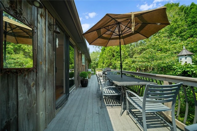 20 Wagner Rd, Westerly, RI 02891 - wooden terrace with outdoor dining area