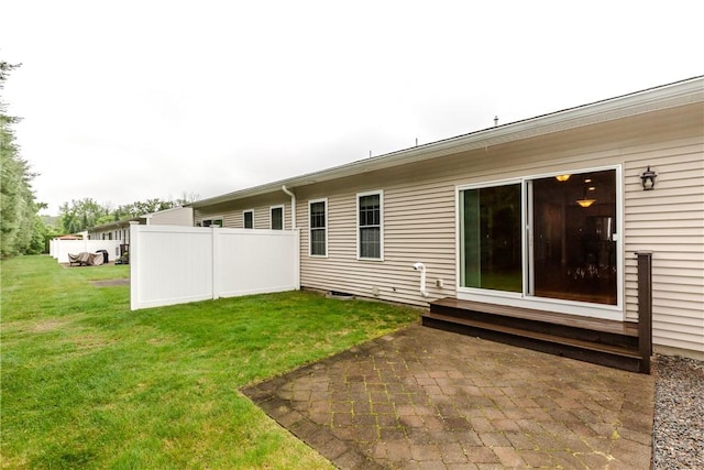 1285 Hartford Ave Unit 25, Johnston, RI 02919 - back of house featuring a lawn, a patio, and entry steps