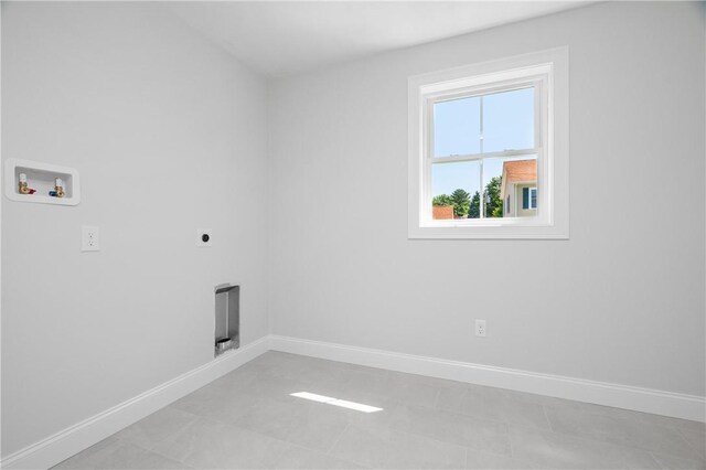52 Governor St, Cumberland, RI 02864 - washroom with hookup for an electric dryer and washer hookup