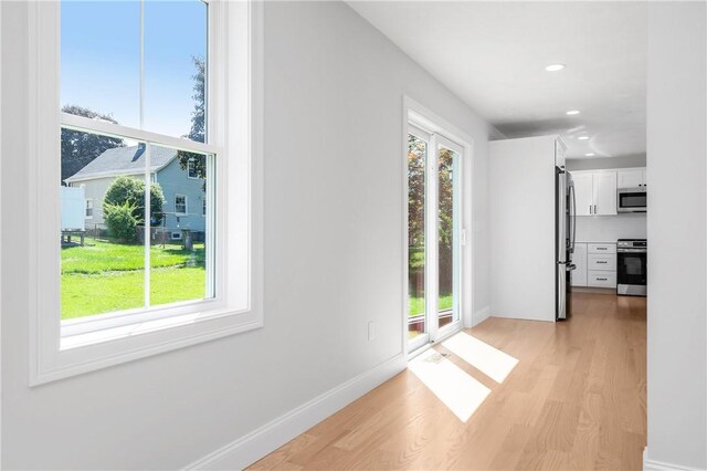 52 Governor St, Cumberland, RI 02864 - spare room with light wood-style floors and recessed lighting