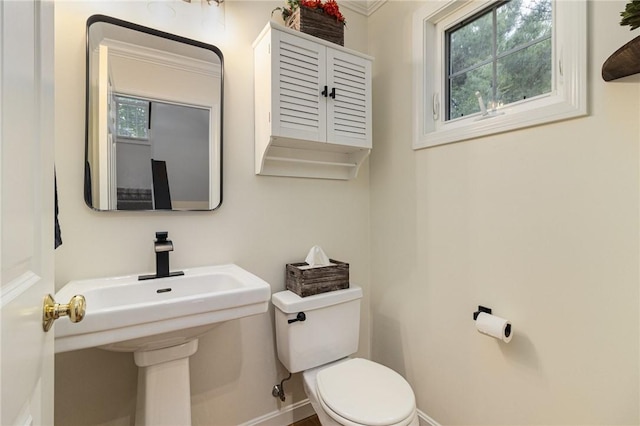 88 Red Brook Ln Unit 88, West Warwick, RI 02893 - bathroom with toilet and ornamental molding