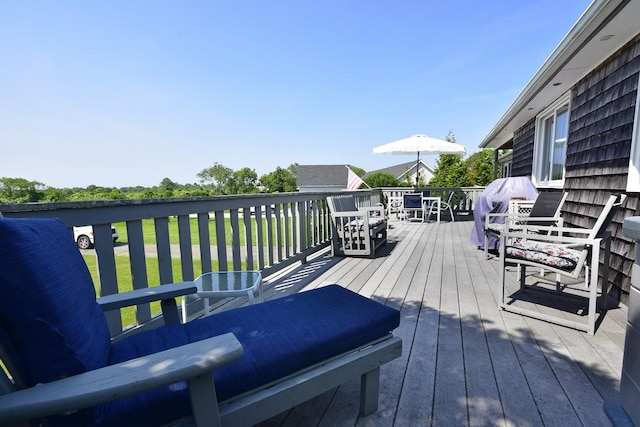 1 Butts Rock Rd, Little Compton, RI 02837 - view of wooden deck