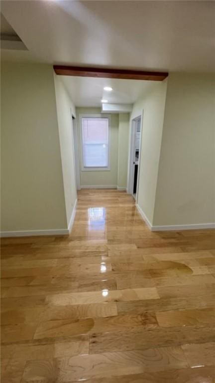 33 Williams St, New London, CT 06320 - hall featuring baseboards and light wood-style flooring
