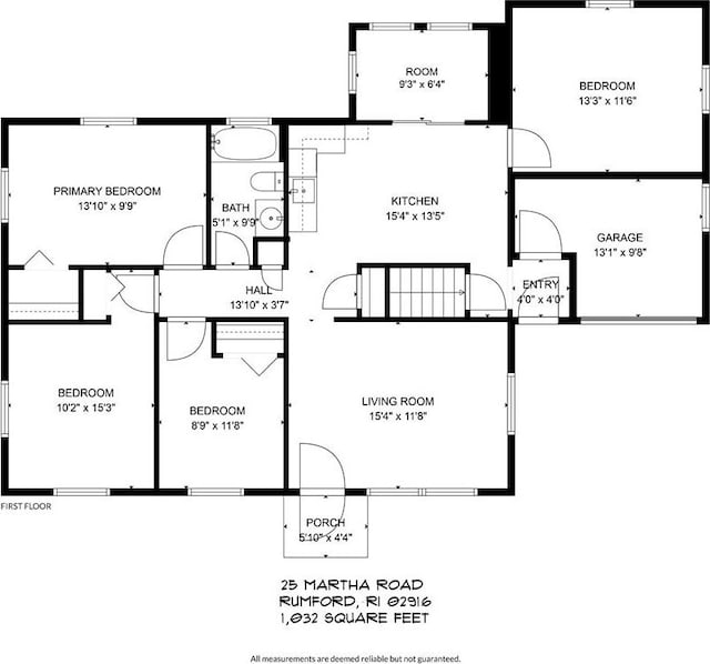 25 Martha Rd, East Providence, RI 02916 - view of floor plan / room layout