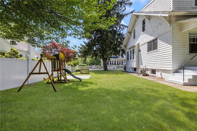 110 Spofford Ave, Warwick, RI 02888 - fenced backyard with a playground