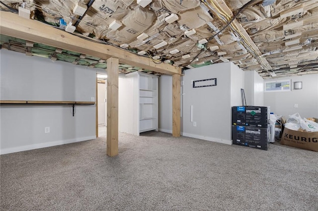 110 Spofford Ave, Warwick, RI 02888 - below grade area featuring carpet floors