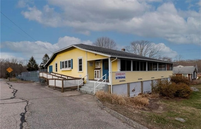 19 Lindberg Rd, Stonington, CT 06378 - view of front of home with covered porch