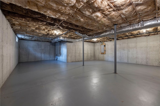 109 Chickadee Ln, South Kingstown, RI 02879 - unfinished basement with electric panel