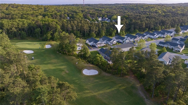 109 Chickadee Ln, South Kingstown, RI 02879 - aerial view of property's location with a golf course and nearby suburban area