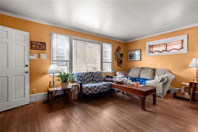 41 Higgins Ave, Providence, RI 02908 - living area with hardwood / wood-style floors and ornamental molding