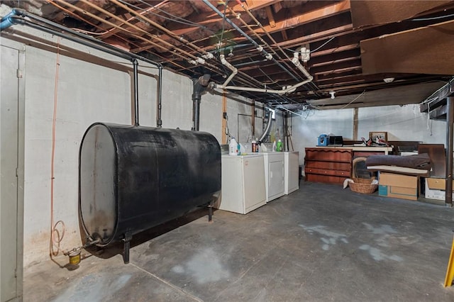 41 Higgins Ave, Providence, RI 02908 - unfinished basement with washing machine and clothes dryer and heating fuel