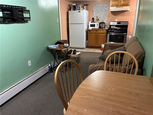121 Murray St, Providence, RI 02909 - dining space featuring baseboard heating