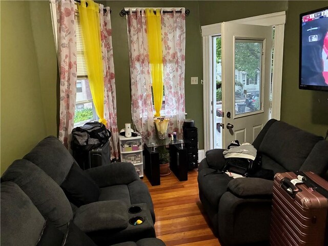 121 Murray St, Providence, RI 02909 - living area featuring light wood-style floors and healthy amount of natural light