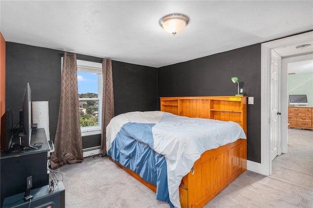4 Linwood St, West Warwick, RI 02893 - bedroom with light colored carpet and a baseboard heating unit