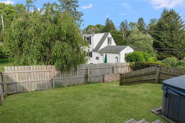 4 Linwood St, West Warwick, RI 02893 - fenced backyard featuring a hot tub