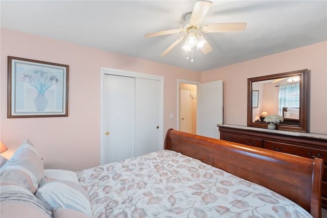 17 Cedar Dr, West Warwick, RI 02893 - bedroom featuring a closet and ceiling fan