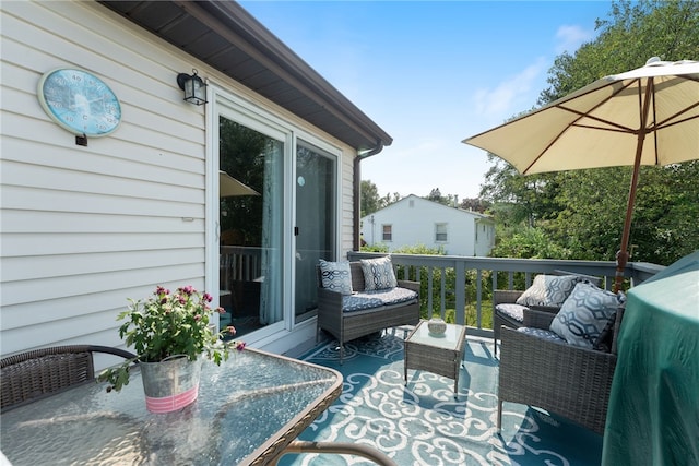 17 Cedar Dr, West Warwick, RI 02893 - wooden deck with outdoor lounge area