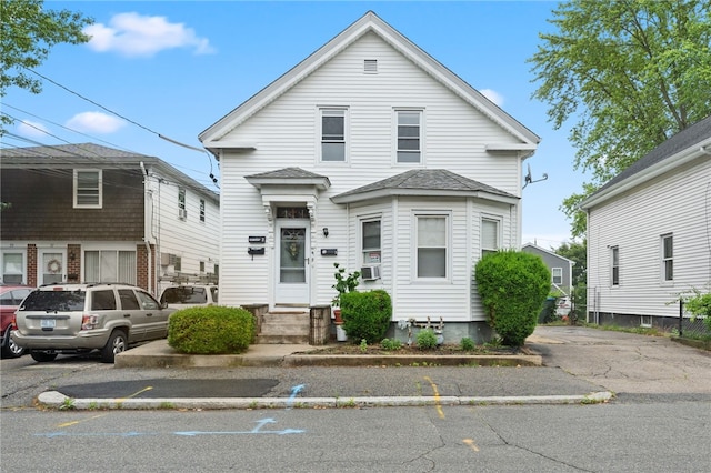 49 Seamans St, Providence, RI 02908 - view of front of property with cooling unit