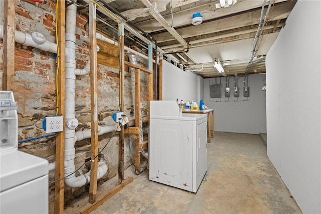 233 Waterman Ave, East Providence, RI 02914 - unfinished basement with electric panel