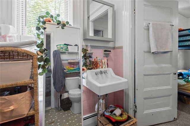 233 Waterman Ave, East Providence, RI 02914 - bathroom featuring toilet and baseboard heating