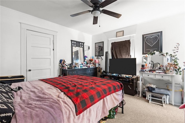 233 Waterman Ave, East Providence, RI 02914 - bedroom featuring carpet and a ceiling fan
