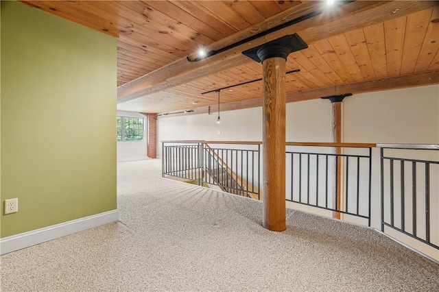 1 Tupperware Dr Unit 231, North Smithfield, RI 02896 - corridor featuring wood ceiling and carpet
