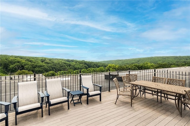 1 Tupperware Dr Unit 231, North Smithfield, RI 02896 - deck featuring a wooded view