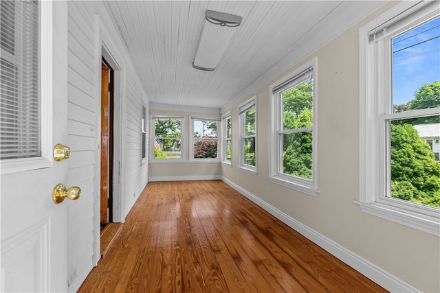 35 Inman Ave, Warwick, RI 02886 - unfurnished sunroom with healthy amount of natural light, wood finished floors, and wood ceiling