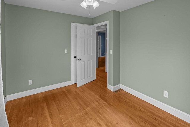 22 Oakridge Rd, Scituate, RI 02857 - spare room featuring a ceiling fan and light wood finished floors