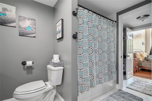 1 Tupperware Dr Unit 115, North Smithfield, RI 02896 - bathroom with curtained shower and tile patterned flooring