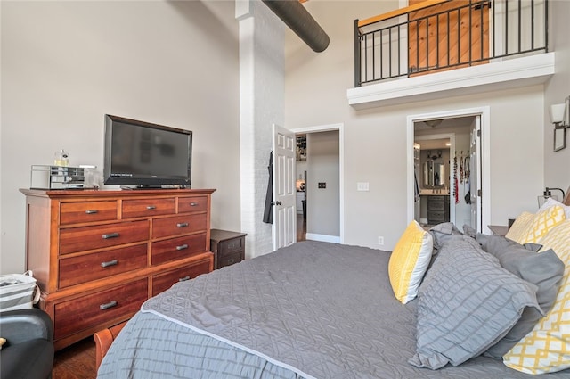 1 Tupperware Dr Unit 115, North Smithfield, RI 02896 - bedroom featuring a high ceiling
