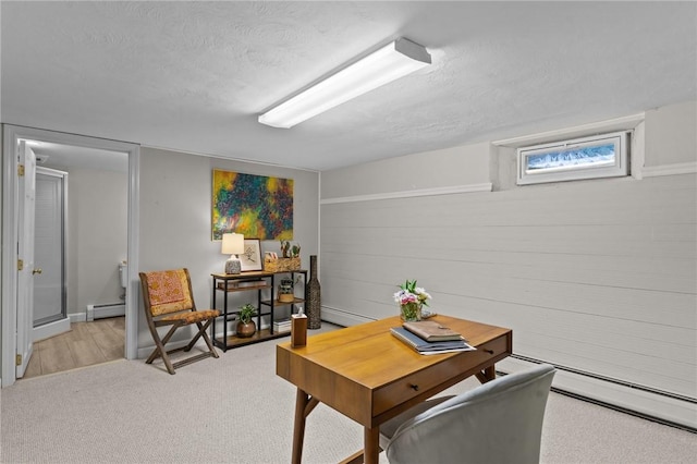 55 Atherton Rd, East Greenwich, RI 02818 - living area with a baseboard radiator and a desk