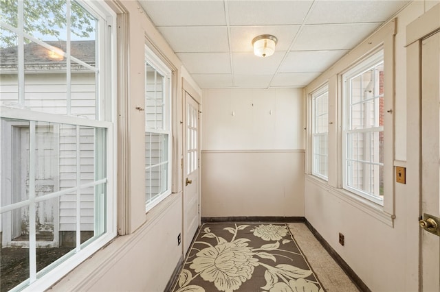 53 Overland Ave, Cranston, RI 02910 - doorway with a paneled ceiling and plenty of natural light