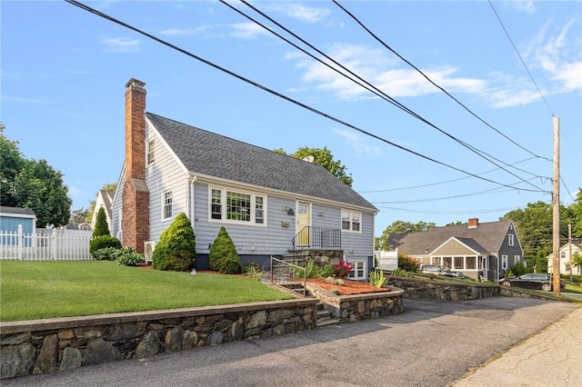 1 Adelaide Ave, Bristol, RI 02809 - cape cod-style house with a chimney and roof with shingles