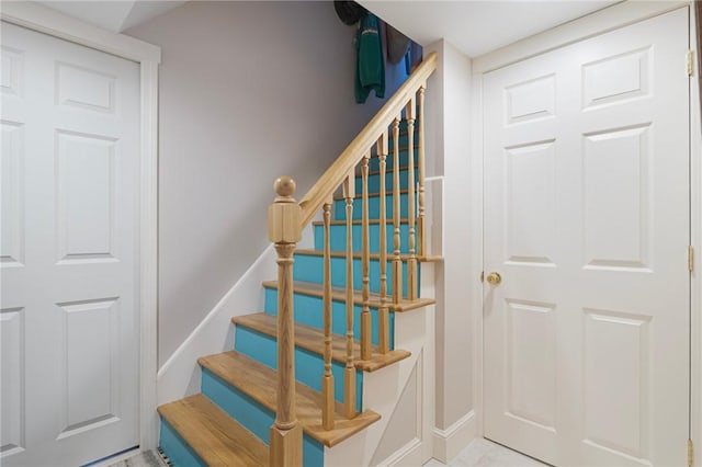 1 Adelaide Ave, Bristol, RI 02809 - staircase with baseboards
