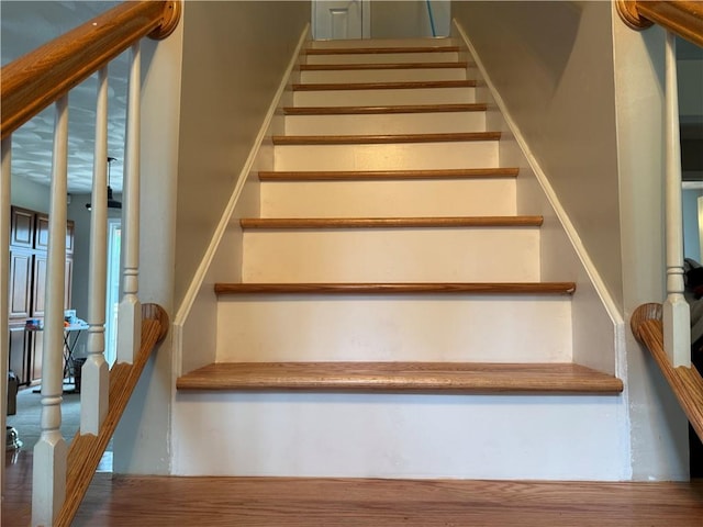 17 Chester Ave, Warwick, RI 02889 - stairway featuring wood finished floors