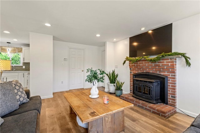 6 Fleuette Dr, Bellingham, MA 02019 - living room with light wood-style floors and recessed lighting