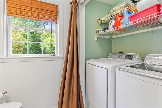 6 Fleuette Dr, Bellingham, MA 02019 - laundry room featuring plenty of natural light and washing machine and dryer
