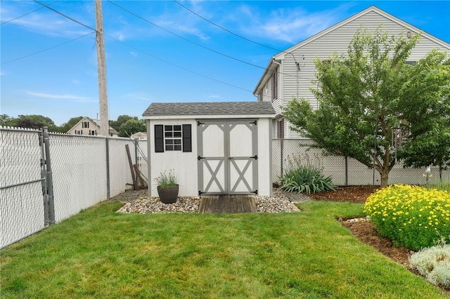 32 Waterman Ave, Johnston, RI 02919 - view of shed featuring a fenced backyard