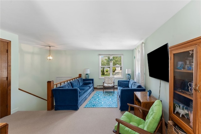 143 Juniper Rd, South Kingstown, RI 02879 - carpeted living area with baseboard heating
