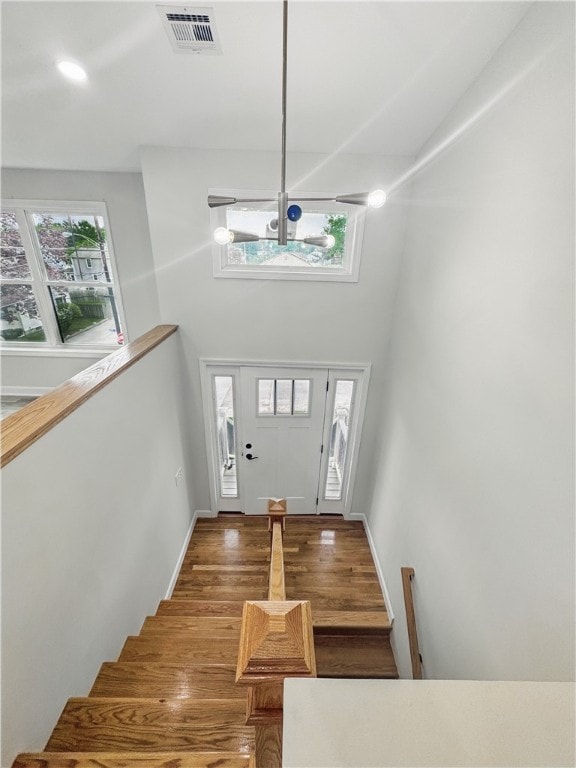 50 Rosemont Ave, Johnston, RI 02919 - entryway featuring wood finished floors and a high ceiling