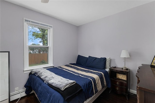 100 Pine Grove St, East Providence, RI 02916 - bedroom with a baseboard radiator and wood finished floors