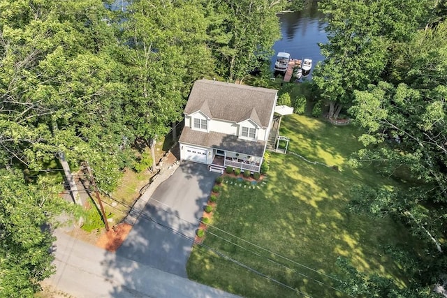 21 Laurel Dr, Glocester, RI 02814 - aerial view of property and surrounding area with a large body of water
