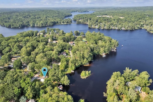 21 Laurel Dr, Glocester, RI 02814 - aerial view of a heavily wooded area and a large body of water