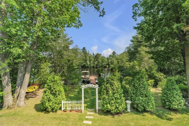 21 Laurel Dr, Glocester, RI 02814 - view of yard with a water view
