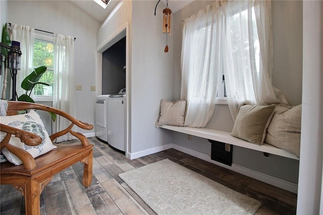 10 N Dr, Westerly, RI 02891 - sitting room featuring washing machine and clothes dryer and wood finished floors