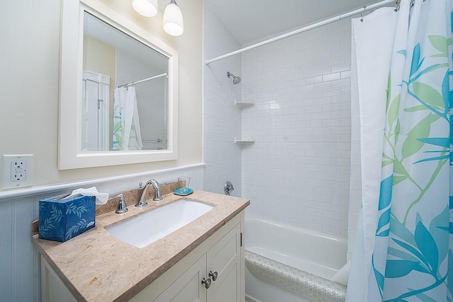 40 Vine St, East Greenwich, RI 02818 - bathroom with vanity and shower / bath combo