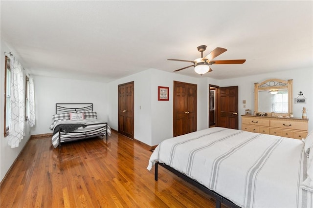 1451 Ministerial Rd, South Kingstown, RI 02879 - bedroom featuring wood finished floors and a ceiling fan
