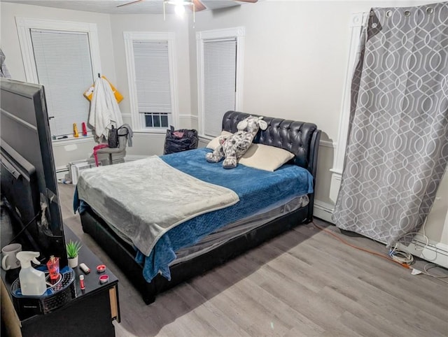 43 Summit St, Woonsocket, RI 02895 - bedroom featuring wood finished floors and ceiling fan